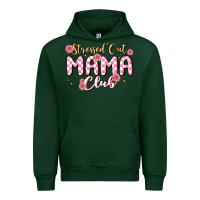 Forest Green stressed out mama club Urban Hoodie - MaliasSmallBusiness