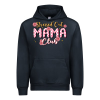 Navy stressed out mama club Urban Hoodie - MaliasSmallBusiness