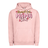 Pigment Salmon stressed out mama club Urban Hoodie - MaliasSmallBusiness