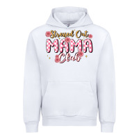 White stressed out mama club Urban Hoodie - MaliasSmallBusiness