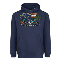 Navy hello summer Heavyweight Hoodie - SublimationCraftShop