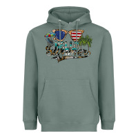 Sage hello summer Heavyweight Hoodie - SublimationCraftShop