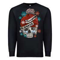 Black freezing to death skull Premium Sweatshirt - FaDigitalArtStudio