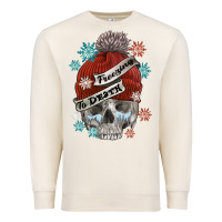 Sandshell freezing to death skull Premium Sweatshirt - FaDigitalArtStudio
