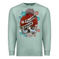 Seafoam freezing to death skull Premium Sweatshirt - FaDigitalArtStudio