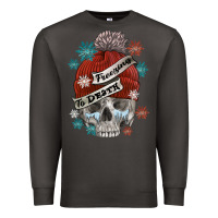Smoke freezing to death skull Premium Sweatshirt - FaDigitalArtStudio