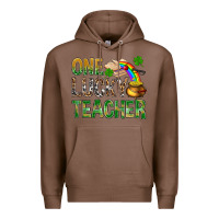 Chestnut one lucky teacher st patricks Premium Hoodie - NancyCooperArtShop