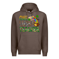 Coffee one lucky teacher st patricks Premium Hoodie - NancyCooperArtShop