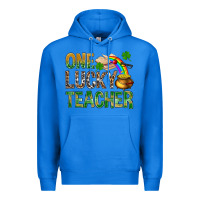True Royal one lucky teacher st patricks Premium Hoodie - NancyCooperArtShop