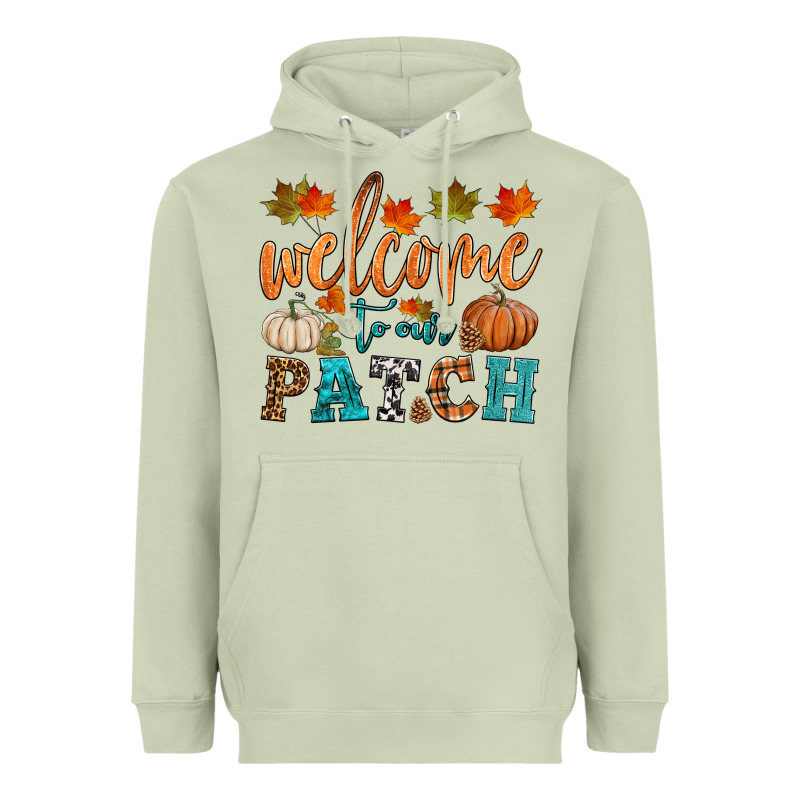 Welcome To Our Patch Heavyweight Hoodie by HRA Design Shop | Teevron
