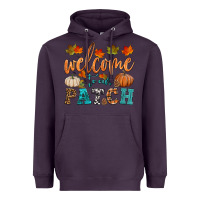Plum welcome to our patch Heavyweight Hoodie - HRA Design Shop