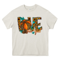 Cream Love Fall Y'all Heavy Core Tee - CowhideDigitalArt