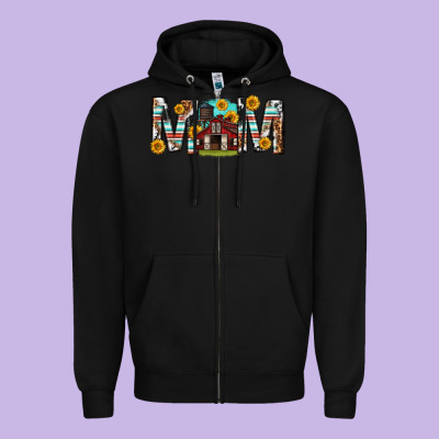 Zipper Hoodie barn mom western mother s day