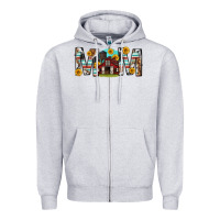 Heather Grey barn mom western mother s day Zipper Hoodie - texasbilliewilder