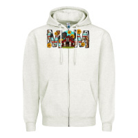 Oatmeal Heather barn mom western mother s day Zipper Hoodie - texasbilliewilder