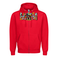 Red barn mom western mother s day Zipper Hoodie - texasbilliewilder