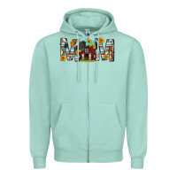 Seafoam barn mom western mother s day Zipper Hoodie - texasbilliewilder