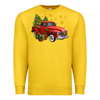 Lemon christmas truck Premium Sweatshirt - FaDigitalArtStudio