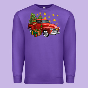 Christmas Truck Premium Sweatshirt Designed By Fadigitalartstudio
