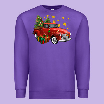 Christmas Truck Premium Sweatshirt Designed By Fadigitalartstudio