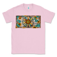 Bubblegum Pink western sunflower and gemstone license plate Classic Tee - RanaPortraitStore