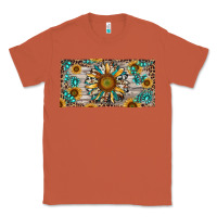 Copper western sunflower and gemstone license plate Classic Tee - RanaPortraitStore