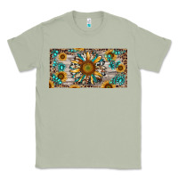 Matcha western sunflower and gemstone license plate Classic Tee - RanaPortraitStore
