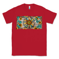 Red western sunflower and gemstone license plate Classic Tee - RanaPortraitStore