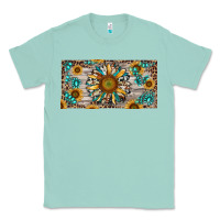 Seafoam western sunflower and gemstone license plate Classic Tee - RanaPortraitStore