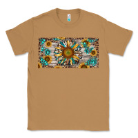 Toasted Coconut western sunflower and gemstone license plate Classic Tee - RanaPortraitStore
