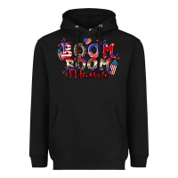 Black Boom boom Mama 4th of july Heavyweight Hoodie - CowGirlArtShop
