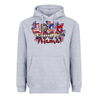 Heather Grey Boom boom Mama 4th of july Heavyweight Hoodie - CowGirlArtShop