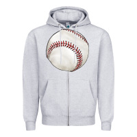 Heather Grey baseball Zipper Hoodie - texasbilliewilder