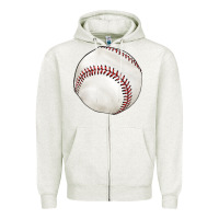 Oatmeal Heather baseball Zipper Hoodie - texasbilliewilder