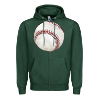 Sports Green baseball Zipper Hoodie - texasbilliewilder