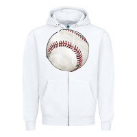 White baseball Zipper Hoodie - texasbilliewilder