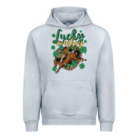Heather Grey lucky cowboy Urban Hoodie - MaliasSmallBusiness