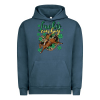Pigment Midnight Navy lucky cowboy Urban Hoodie - MaliasSmallBusiness
