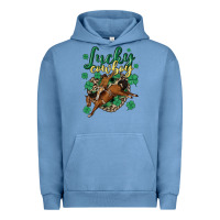 Pigment Pebble Blue lucky cowboy Urban Hoodie - MaliasSmallBusiness