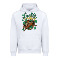 White lucky cowboy Urban Hoodie - MaliasSmallBusiness