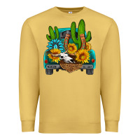 Antique Gold western truck Horseshoe Premium Sweatshirt - HRA Design Shop
