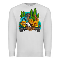 Dove Grey western truck Horseshoe Premium Sweatshirt - HRA Design Shop