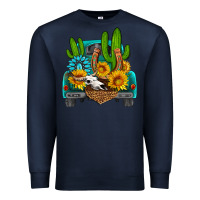Navy western truck Horseshoe Premium Sweatshirt - HRA Design Shop