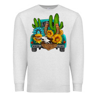 Oatmeal Heather western truck Horseshoe Premium Sweatshirt - HRA Design Shop