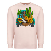 Pale Pink western truck Horseshoe Premium Sweatshirt - HRA Design Shop
