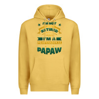 Antique Gold i'm not retired i'm a professional papaw Premium Hoodie - Jasminsmagicworld