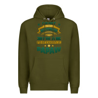 Army Green i'm not retired i'm a professional papaw Premium Hoodie - Jasminsmagicworld