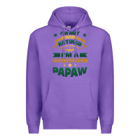 Purple i'm not retired i'm a professional papaw Premium Hoodie - Jasminsmagicworld