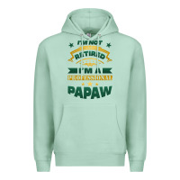 Seafoam i'm not retired i'm a professional papaw Premium Hoodie - Jasminsmagicworld