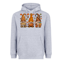 Heather Grey fall gnome Heavyweight Hoodie - HRA Design Shop